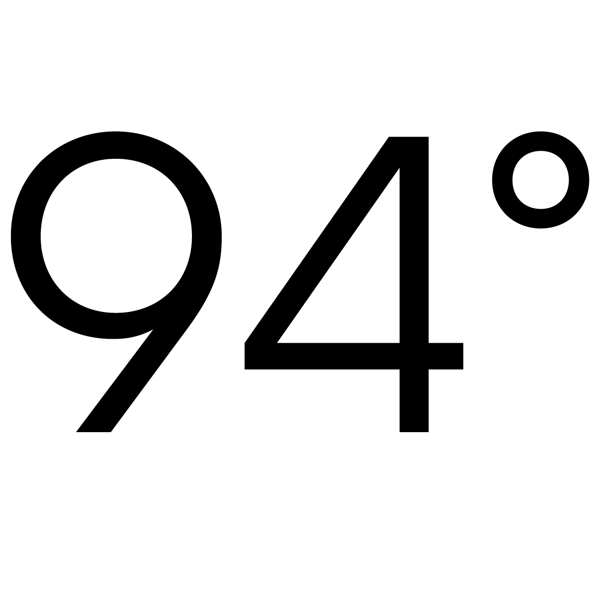 94 Degrees logo